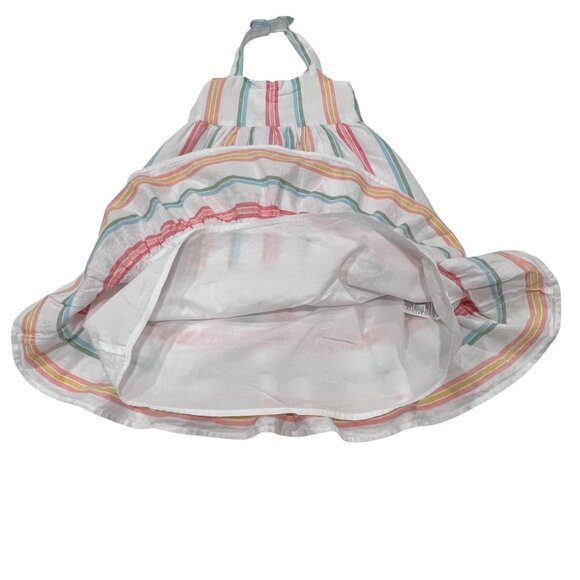 Janie and Jack Striped Linen Halter Dress, 3T - Picture 7 of 9